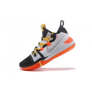 Newest Kobe Bryant's Nike Kobe AD Black White-Yellow-Orange Shoes
